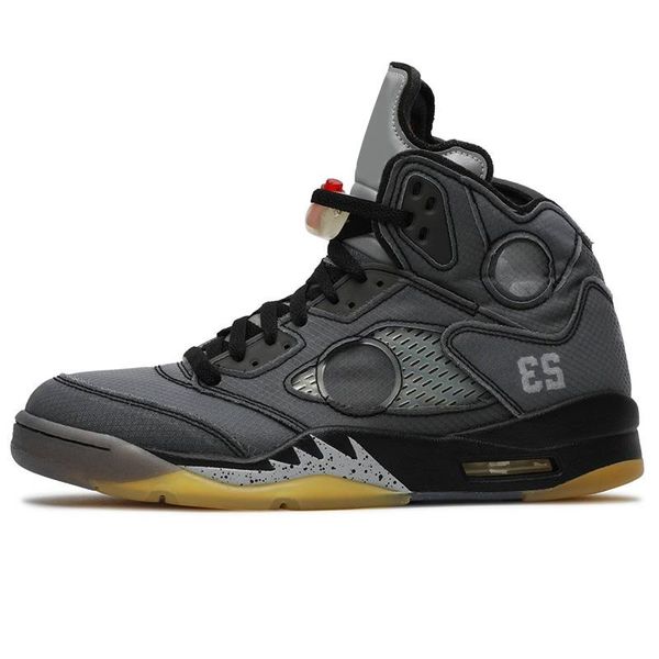 

2021 5 sail cream black grey 3m reflective basketball shoes men 5s sports sneakers with box