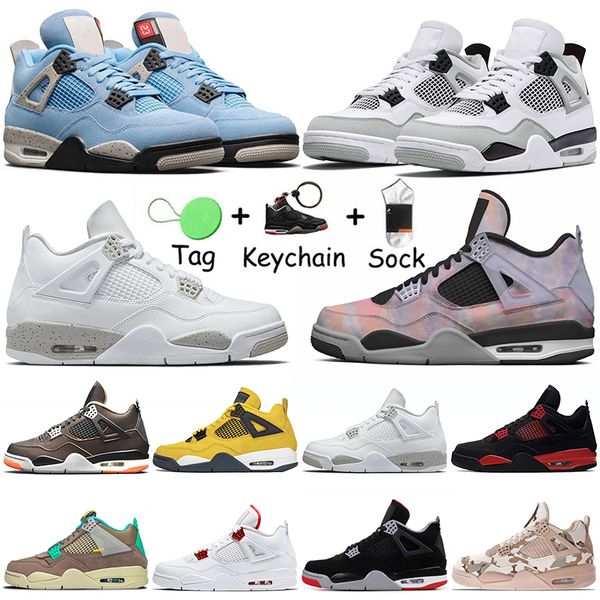 

4s men women jumpman 4 basketball shoes zen master red thunder university blue military black cat shimmer infrared trainers outdoor sports s