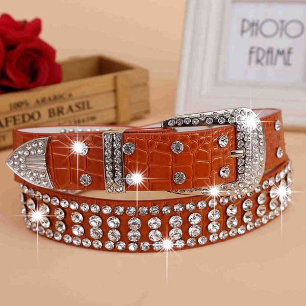 

belt korean pin buckle leopard wide belt decoration women's mosaic versatile jeans, Black;brown