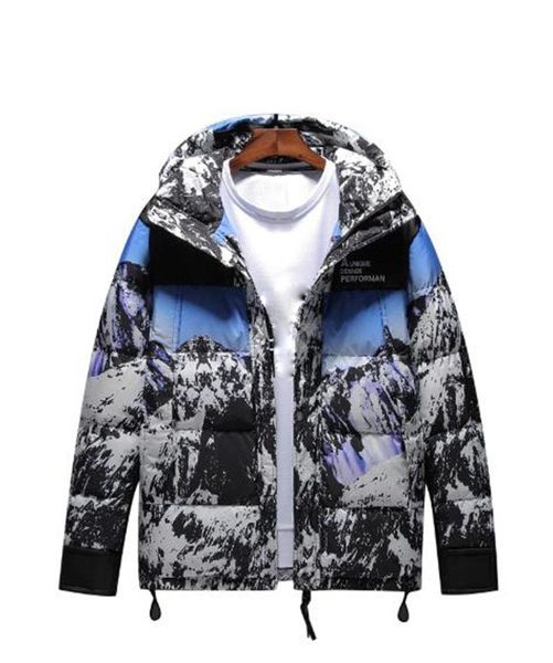 

2020 мода pattern зимняя термальная хлопок вниз куртка мужчин одежда толстые padded теплый капюшоном мужчины пальто на открытом воздухе фитн, Black