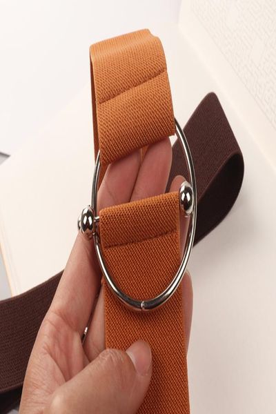 

новые женщины широкий пояс серебряный круглый пряжки металла упругие cummerbunds платье аксессуары black stretch waistband пальто lady sqcev, Black;brown