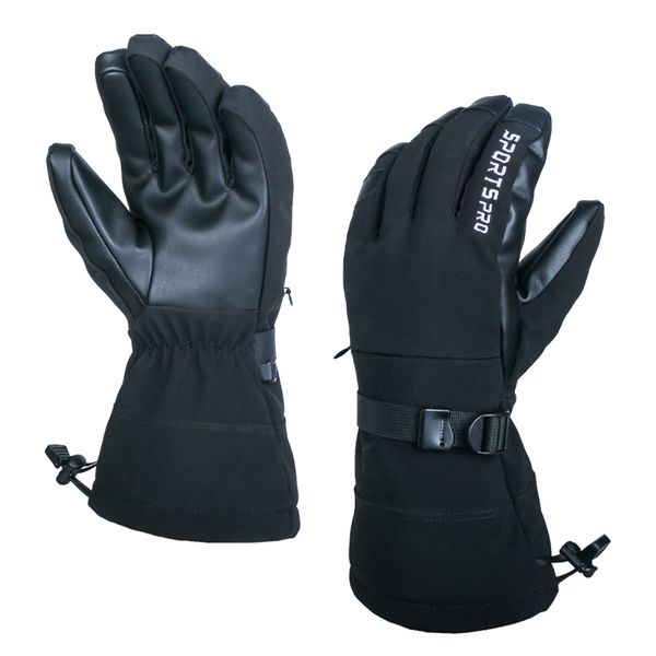 

2020 3m thinsulate winter ski snow gloves men women touchscreen black grey outdoor warm snowboard snowmobile waterproof mittens, Blue;gray
