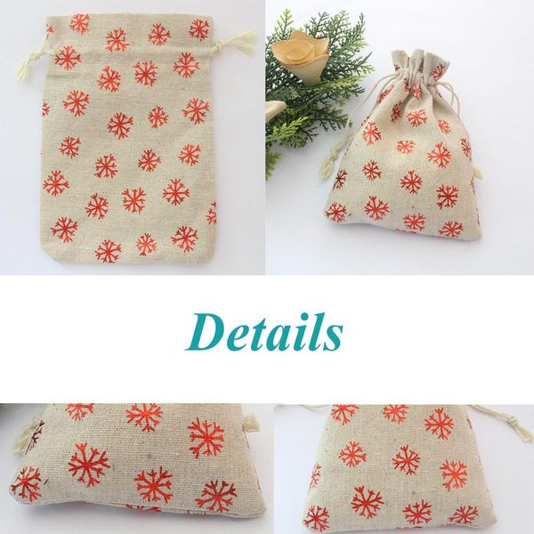 

packing pouches mini organizer for christmas candy cosmetic sachet 10pcs/lot santa gift drawstring bag can pr bbyeyc
