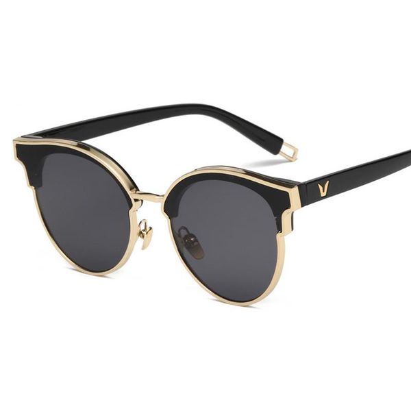 

classic cat eye sunglasses women 2020 vintage sunglass gothic sun glasses men female oculos feminino lentes gafas de sol uv400, White;black