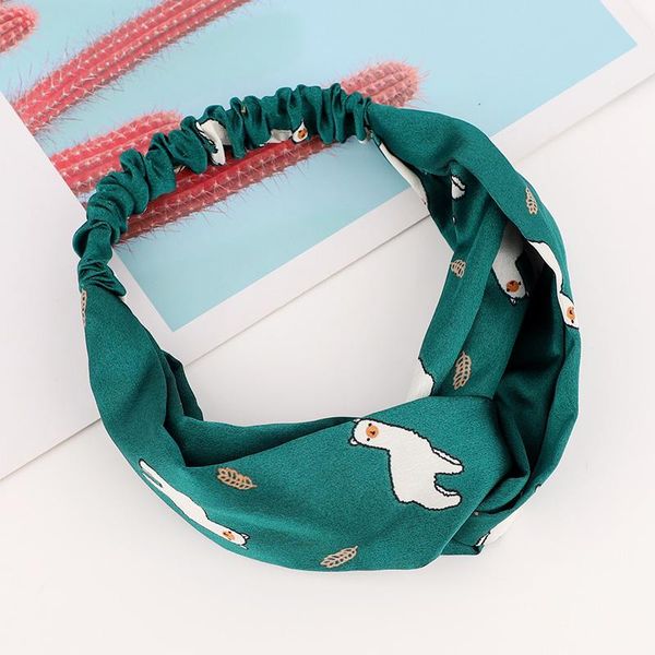 

fashion women girls bohemian print headbands head bands hair vintage cross turban bandage bandanas hairbands hair accessories wmtxms, Slivery;white