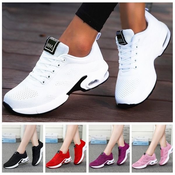 

new platform ladies sneakers breathable women casual shoes woman fashion height increasing shoes plus size 35-42 lj200820, Black