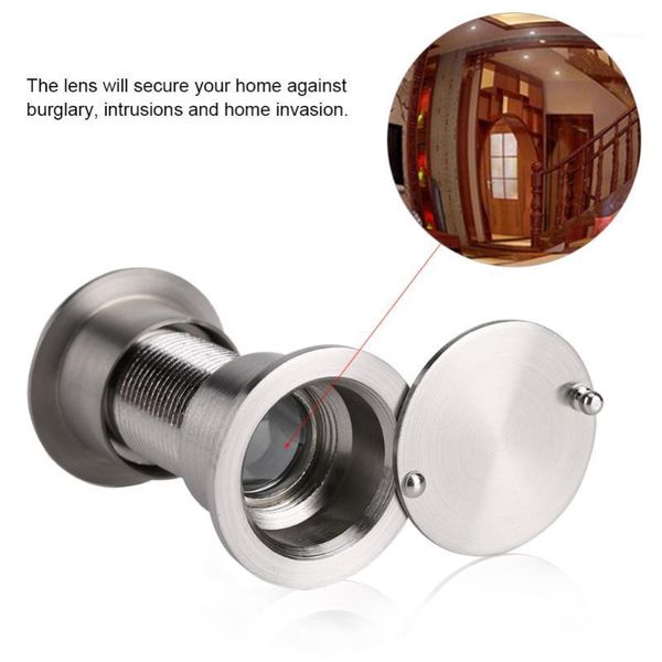 

28mm wide viewing angle peephole door viewer with heavy duty privacy cover
