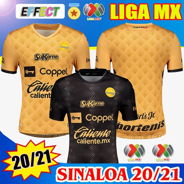 

new arrived 2020 2021 jersey dorados de sinaloa home away soccer jerseys 20/21 liga mx football shirts, Black;yellow