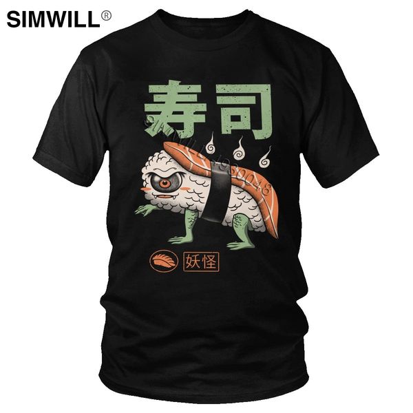 

yokai sushi novelty summer soft tee short sleeved crew neck monster spirit japanese food t short gift hooded sweatshirt hoodie men t shirt
