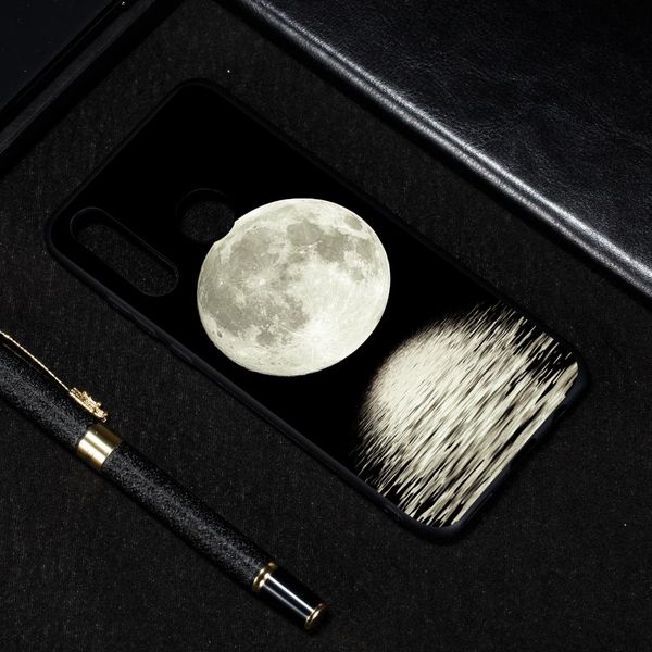 

moon painted pattern soft tpu case for huawei p30 lite