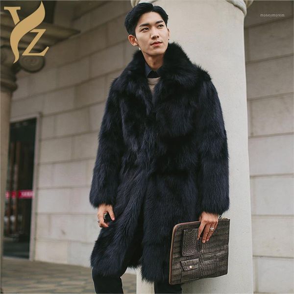 

men's leather & faux 2021 whoelsale promotion fur jackets nature coats men winter and blouses match plus size real coat fashion1, Black