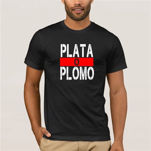 

fashion mens pablo escobar silver or lead t shirts plata o plomo printed t shirt for sport hooded sweatshirt hoodie