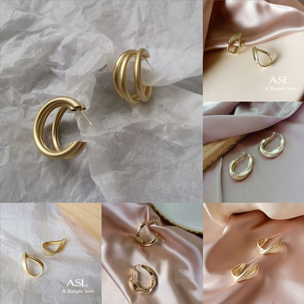

tnmg cross design heart mix owl mermaid vintage small stud jewelry earring find e hook for 18x21mm earrings set coil women punk geometric, Golden