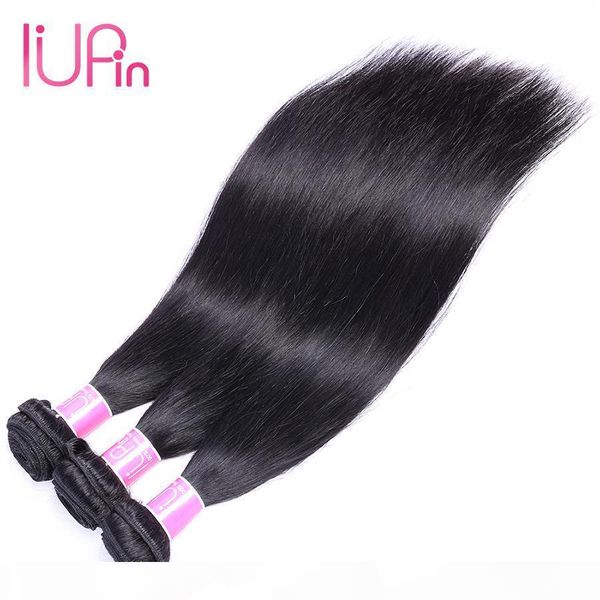 

iupin products mink brazilian virgin hair straight 4 bundles deals natural brazilian straight human hair bundles weaves remy hair extensions, Black