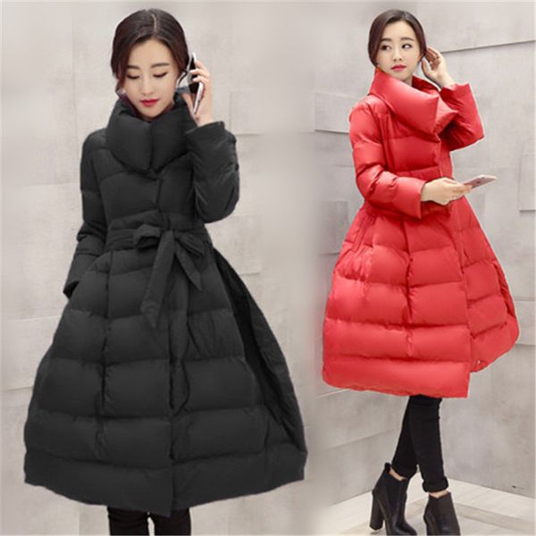 

2020 new womens coat winter down jackets women black long coat silm warm parkas outerwear women's clothing x979x1016, Black;brown