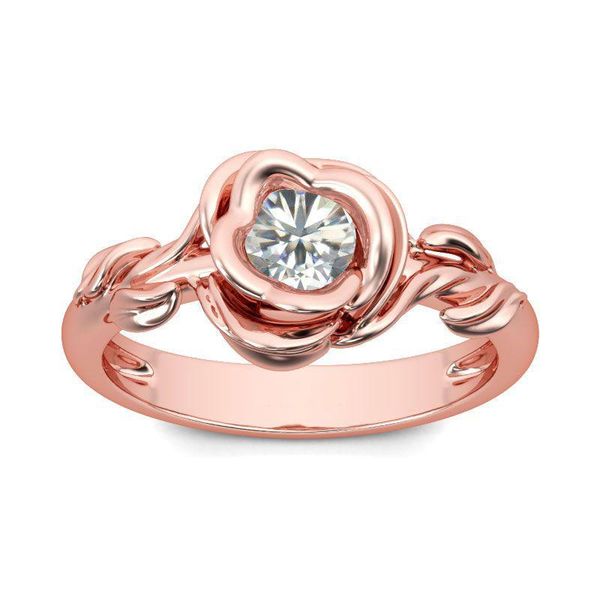 

wedding rings flower zircon for women jewelry austria crystals rose gold color engagement female anel bijoux, Slivery;golden