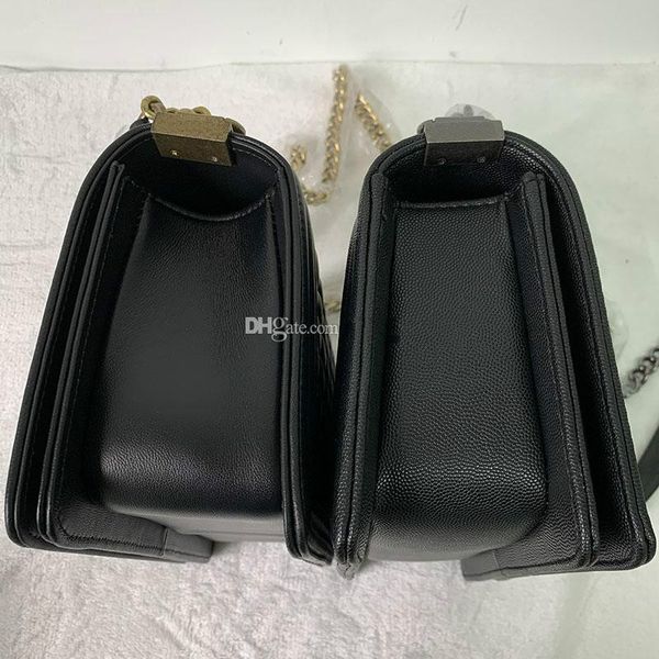 

newset classic 25cm flap chain bag lady bags women plaid chain handbag real leather purse crossbody shoulder messenger bag tote bag