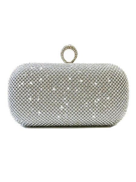 

evening bag women's 2020 new diamond set clutch bag clutch full diamond ladies handbag mini square sling