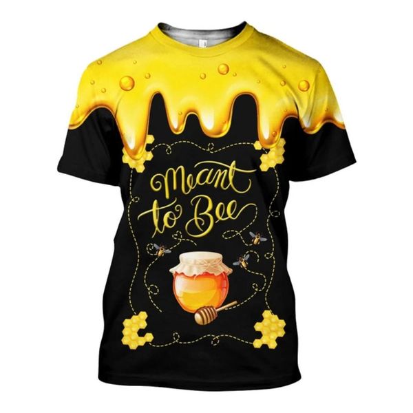 

insect bee printed 3d print shirts comics harajuku humor men clothing