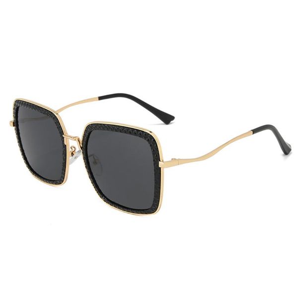 

sunglasses fashion women large frame gradient polarized sun glasses, White;black