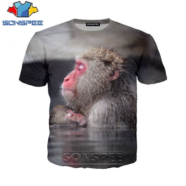 

animal monkey gorilla 3d print shirts hentai harajuku horror men clothing