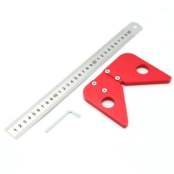 

woodworking center scribe 45 degree angle line wood-ruled carpenter round heart center line layout ruler gauge1
