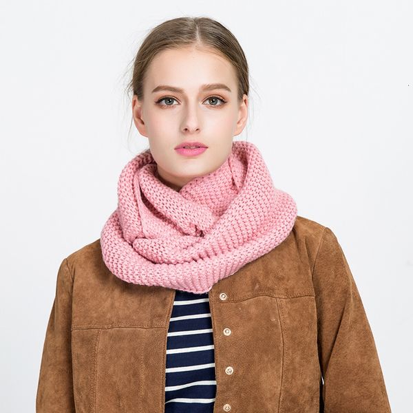 

kint neck scarf teenagers circle warm ring woven cashmere autumn riding collars woman men winter fashion accessories, Blue;gray
