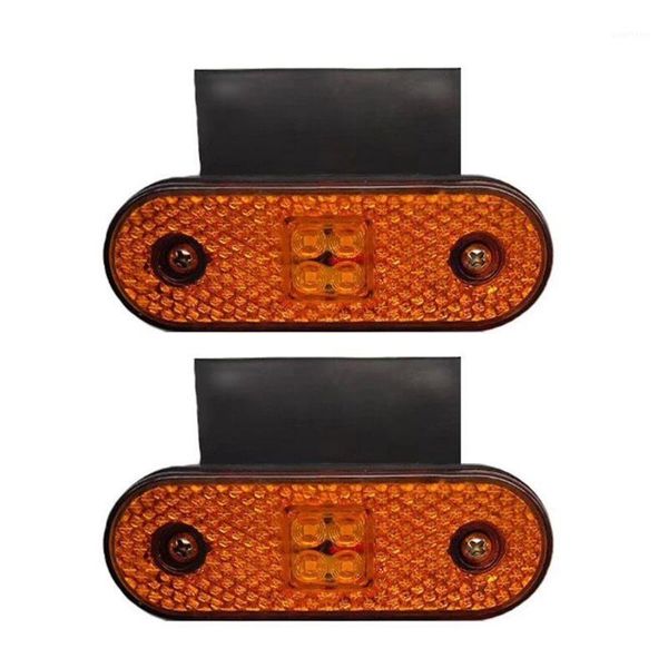 

2 pcs sturn brake 4 led trailer tail light with bracket 10-30v f4 reflector1