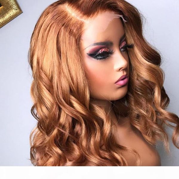 

light golden blonde natural wave human hair lace front wigs for women brazilian human hair full lace blonde wigs with baby, Black;brown