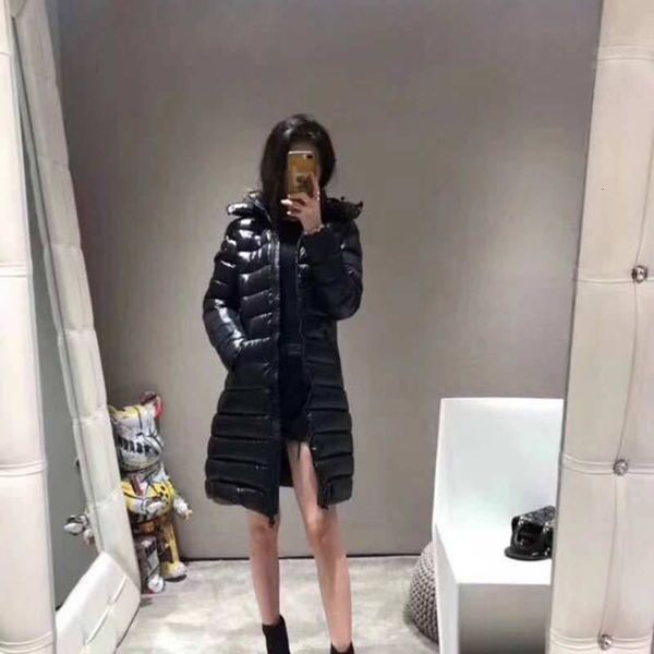 

long womens winter down jacket puffer jacket hooded thick coat jacket woman down jackets women couples parka winter coat, Black