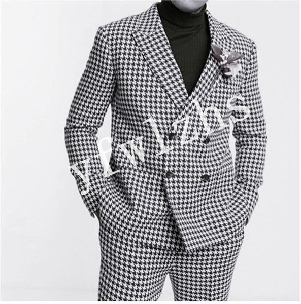 

handsome double-breasted groomsmen peak lapel groom tuxedos man's suits wedding/prom/dinner man blazer(jacket+pants+tie) k260, Black;gray