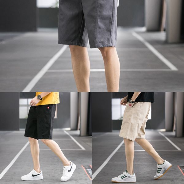 

mulinson летние случайные шорты чистого хлопка капри мужские 5 шорты и брюки и брюки корейский прямые брюки мужские брюки rynv6, Blue