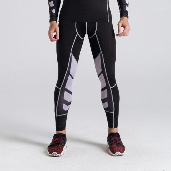 

running pants striped compression mens basketball leggings tights football gym yoga fitness training soccer jogging trousers1, Black;blue
