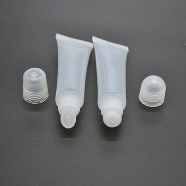 

balm 8ml refillable containers clear lip gloss soft empty tubes