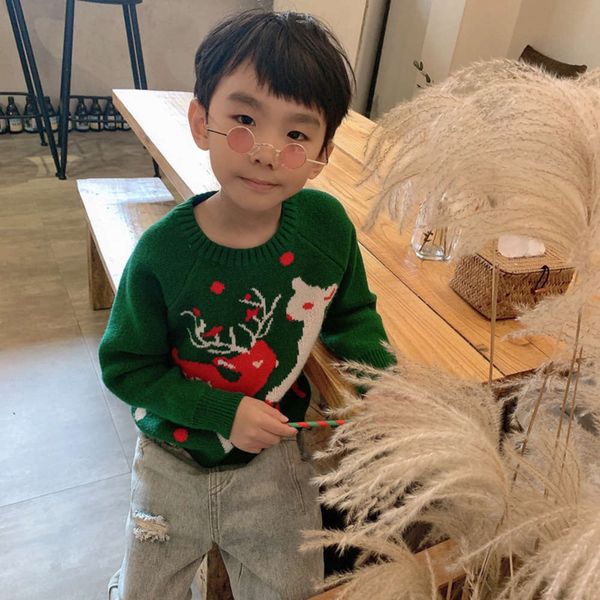 

christmas in new sweater korean children's autumn and winter 2020 8gwswhuh, Blue