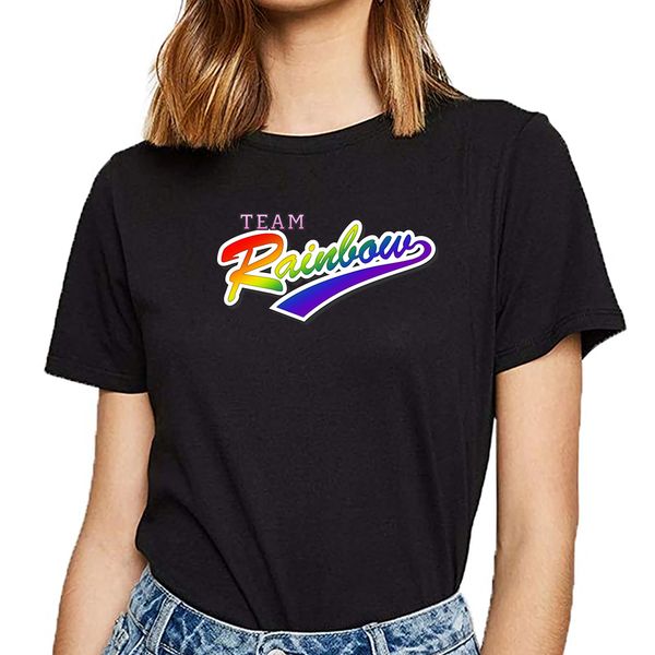 

t shirt women team rainbow lgbt pride funny white short female tshirt sport hooded sweatshirt hoodie