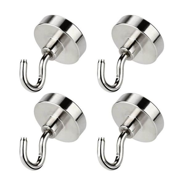 

heavy duty magnetic hook, strong neodymium magnets hook for home, kitchen, workplace,etc ,d16mm hold up to 80pounds, p bbydzj