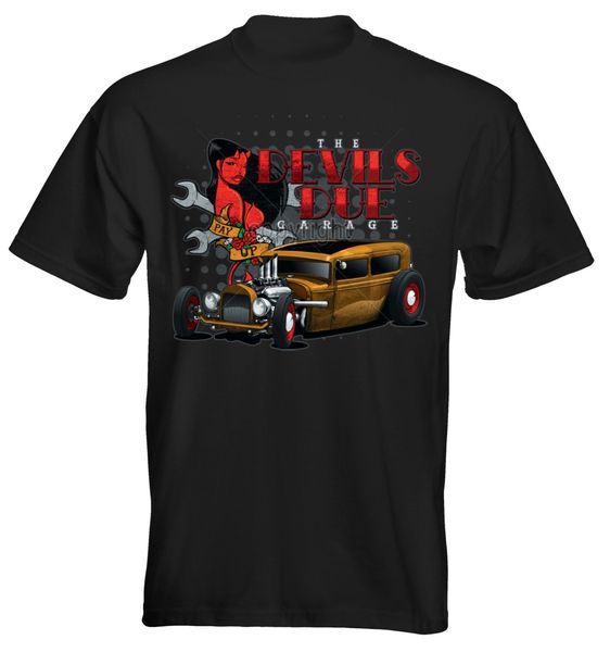 

mens premium t-shirt devils due old skool rat rod sedan w17446 tee shirt sport hooded sweatshirt hoodie