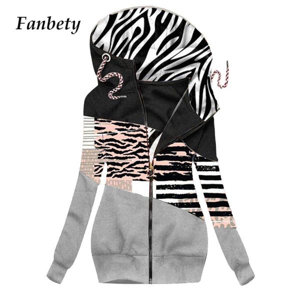 

2020 winter warm hoodie color-block coats women fashion casual long sleeves female elegant zipper drawstring hooded outwear, Tan;black
