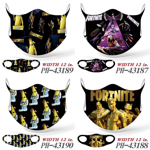 

cosplay filter with washable masks party design joker face digital printing mask halloween skull protection cotton