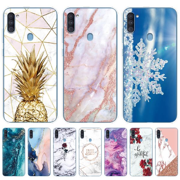 

case for samsung galaxy a11 cases marble soft silicon tpu back cover for samsung a11 bumper a 11 protective funda coque 6.4 inch