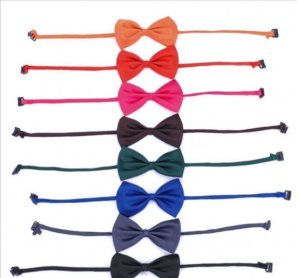 2021 16 Cores Pet Tie Gravata Cão Collar Flower Acessórios Decoração Suprimentos Pure Color Bowknot Gravata