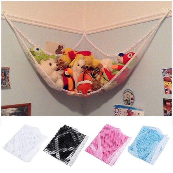 

new kids toy soft teddy storage hammock mesh baby bedroom tidy nursery net1