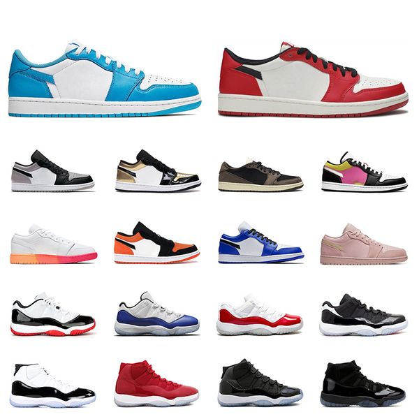 

jumpman low 1 men basketball shoes 11s 11 wmns concord 45 shadow unc chicago gamma blue outdoor sports sneakers mens traine
