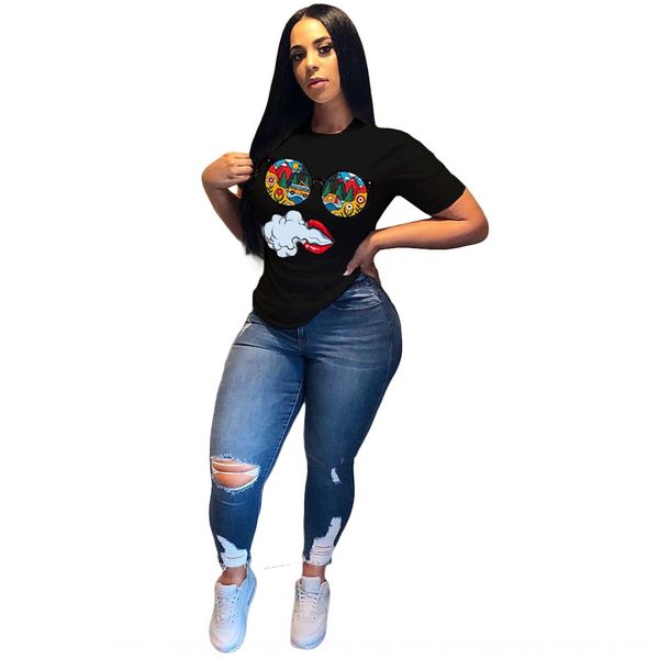 

2020 coat summer new women's cartoon printed casual for women 2020 coat t-shirt summer new women's cartoon printed casual t-shirt, White