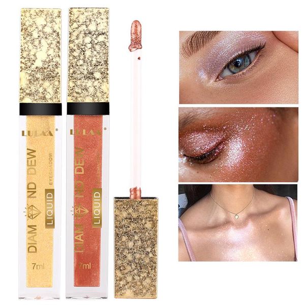 

eye shadow liquid pearl light shinning glitter long lasting no smudges eyeshadow drop smj