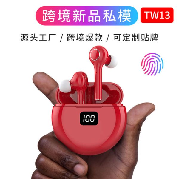 

bluetooth entron tw13 digital tws display real wirels earphone
