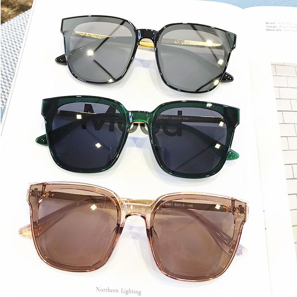 

han chao glasses female star same style square ins flat mirror men and women round face fashion sunglasses, White;black