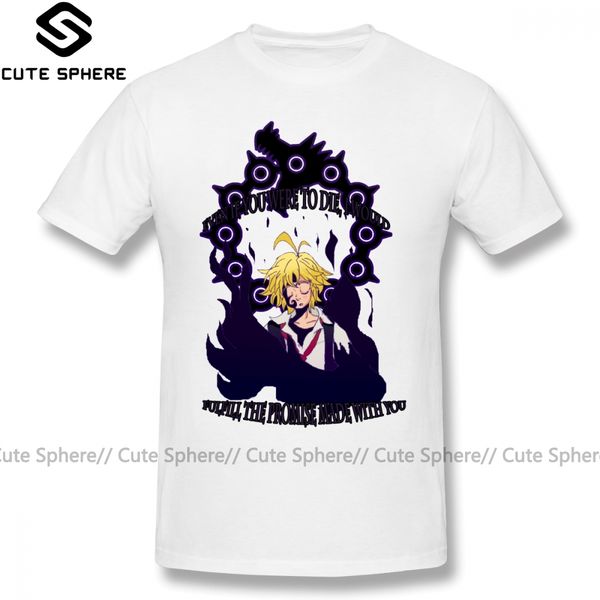 

7 deadly sins meliodas sin of wrath funny casual short sleeve oversize percent tshirt sport hooded sweatshirt hoodie men t shirt