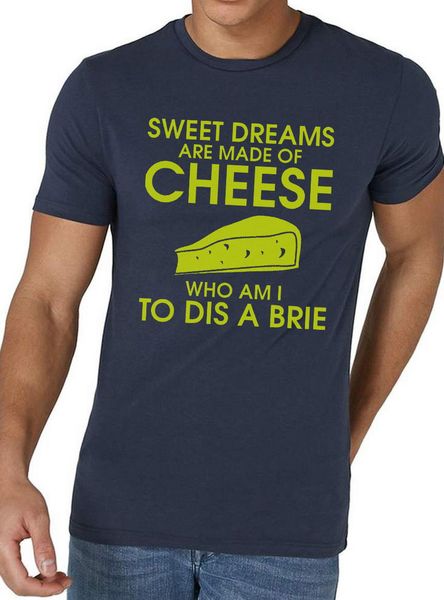 

sweet dreams are made of cheese t-shirt funny pun joke brie slogan cotton tee shirt cool casual cotton sport hooded sweatshirt hoodie